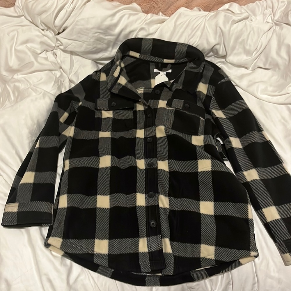 black and white jacket/sweater